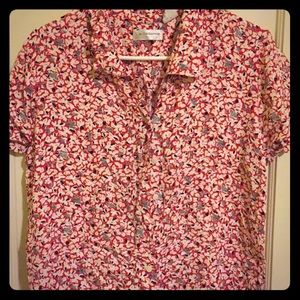 Red and White Hawaiian Shirt